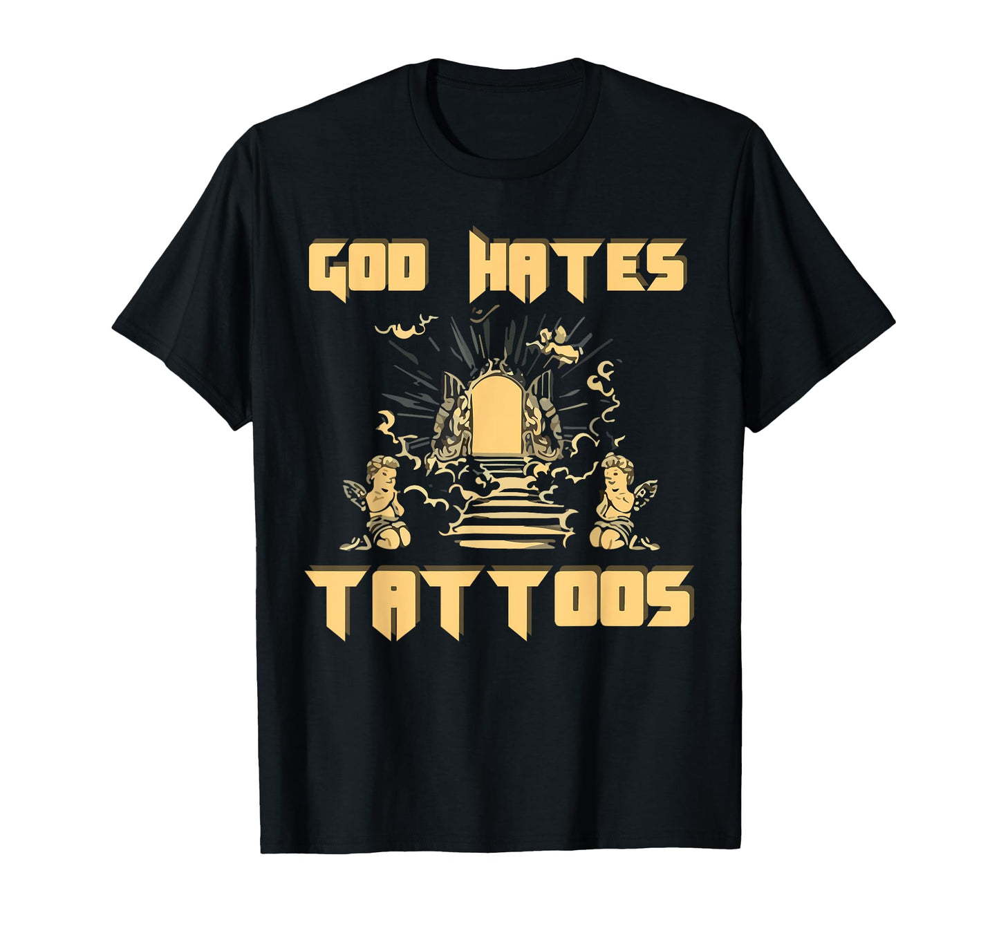 God Hates Tattoos Christian Bible Jesus Anti Tattoo Religion T-Shirt