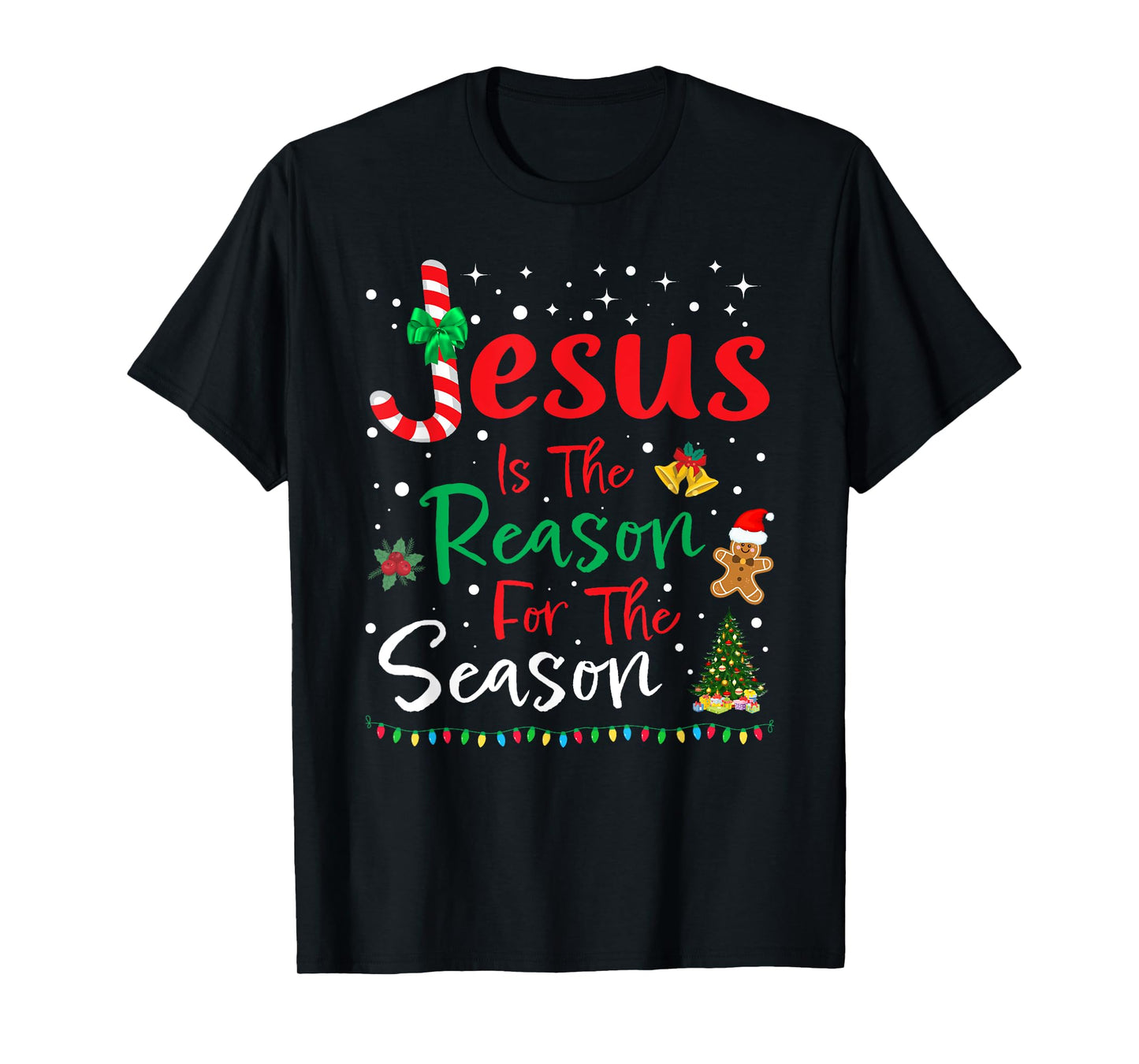 Jesus Is The Reason for The Season Christmas Family Pajamas T-Shirt