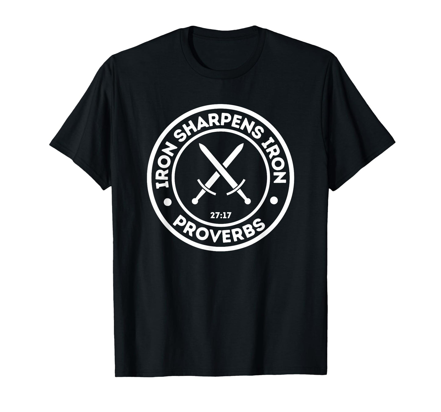 Iron Sharpens Iron Christian Print T-Shirt