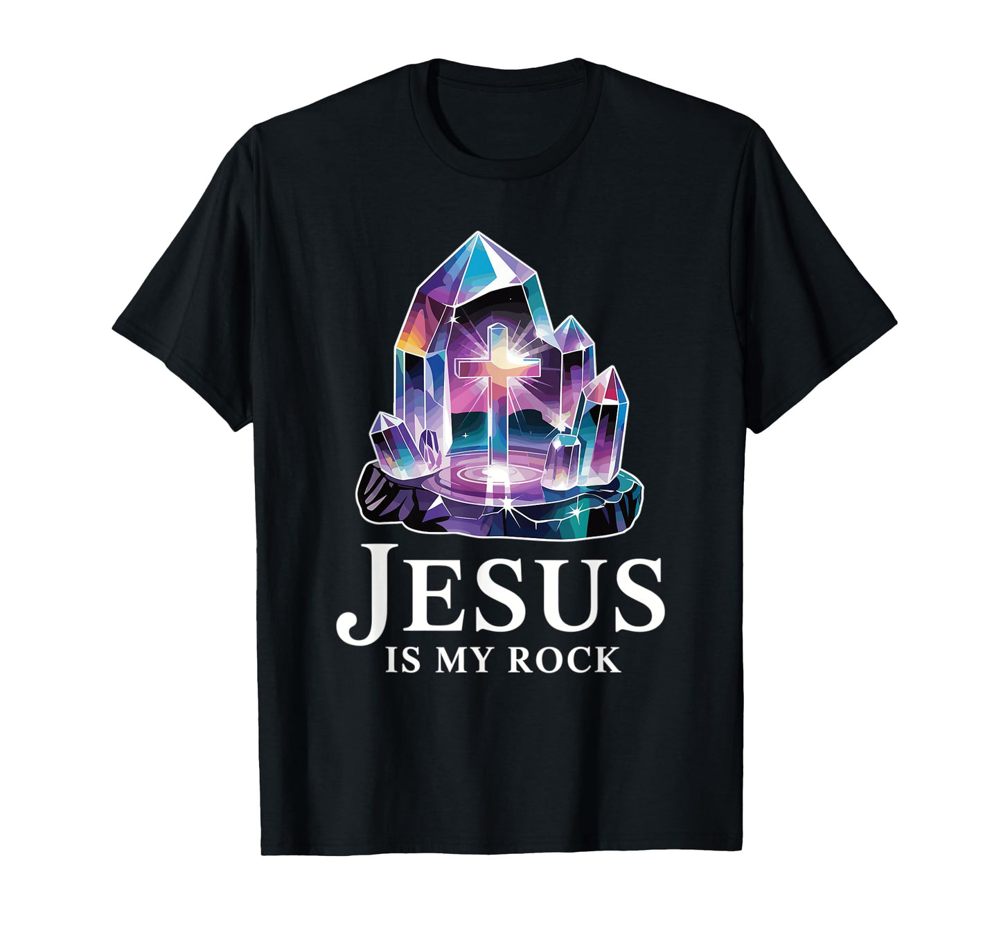 Jesus Is My Rock Bible Verse Christian T-Shirt