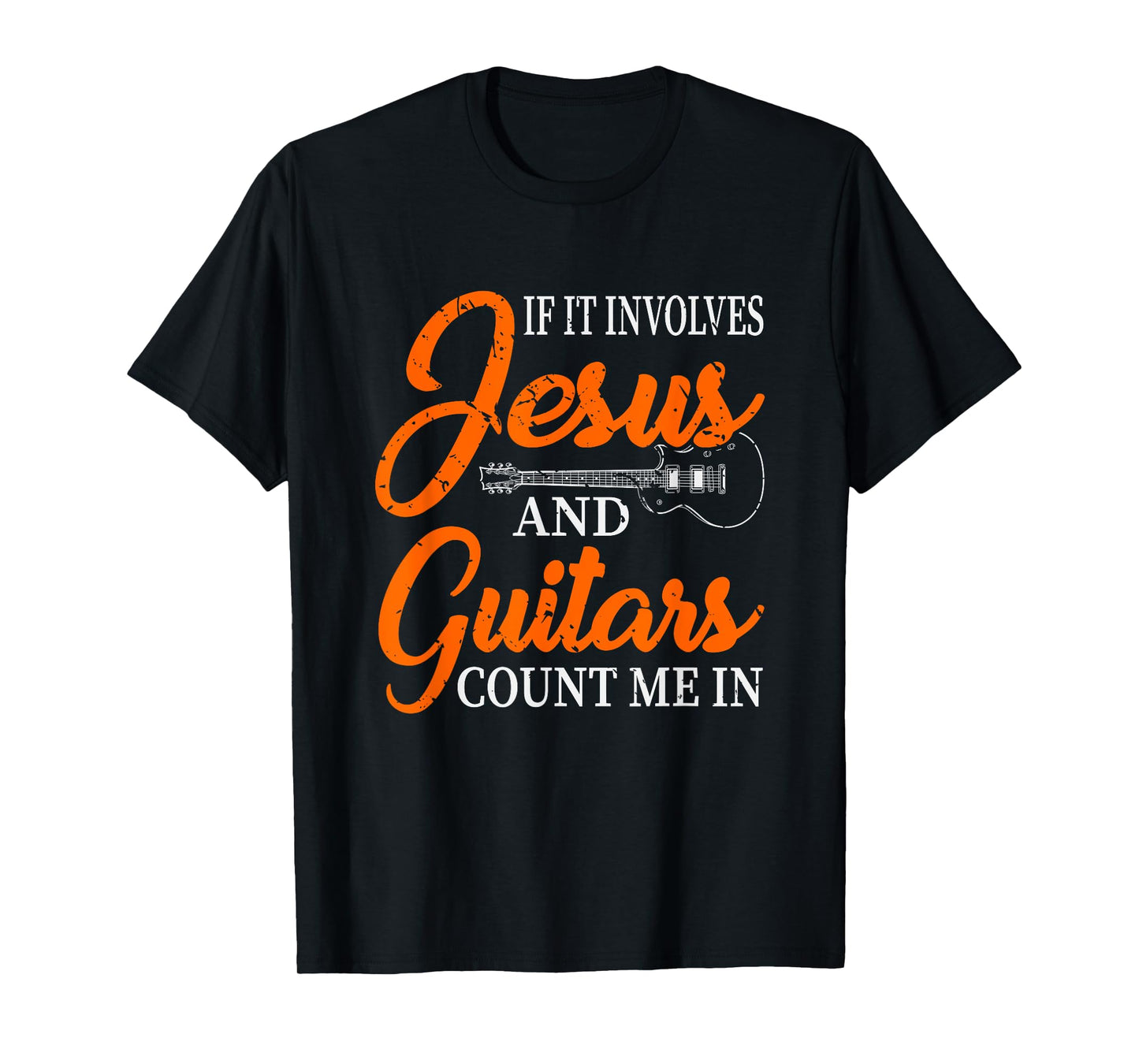 Funny Guitarist Christian Religious Guitar Player Gift Jesus T-Shirt