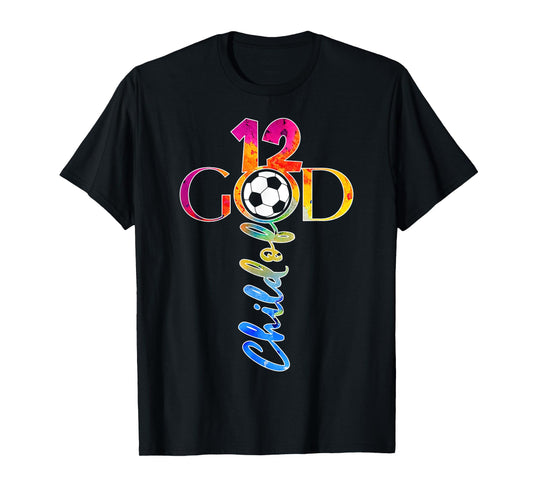 JESUS 12 YEARS CHILD OF GOD SOCCER 12TH BIRTHDAY T-Shirt