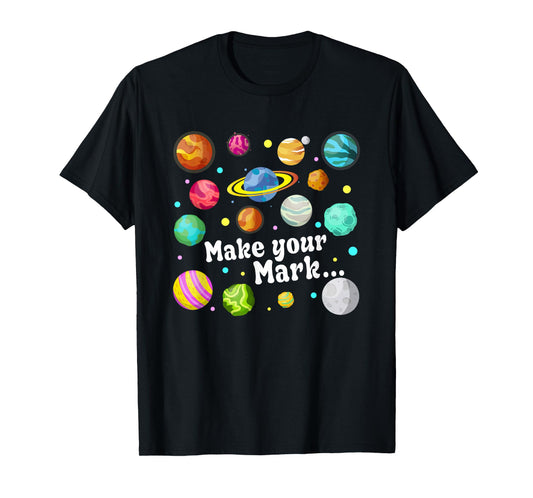 Colorful Make Your Mark Happy Dot Day Teacher Kids T-Shirt