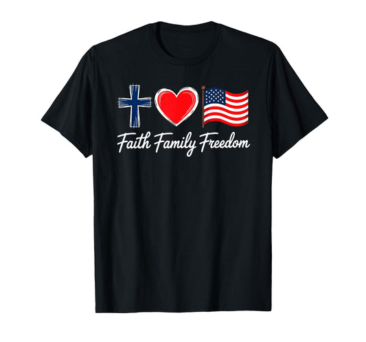 Faith Family Freedom Vintage Tee T-Shirt