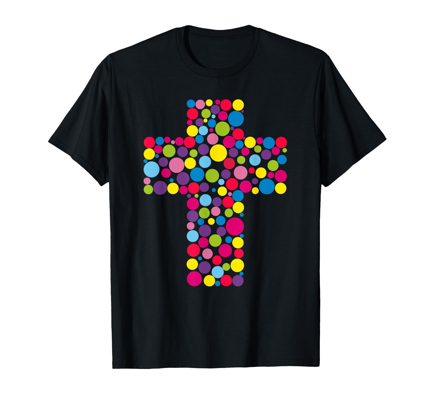 Happy Dot Day Colorful Cross For Christian Creators T-Shirt