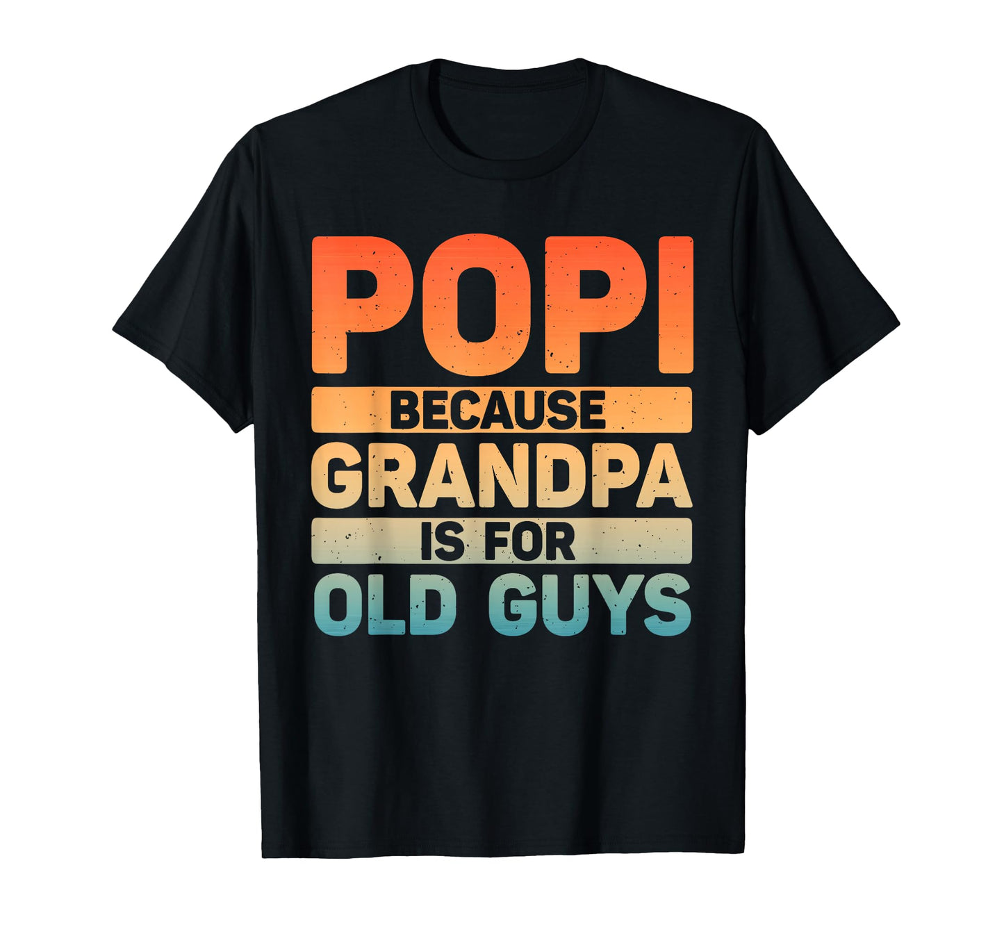 Popi Design For Grandpa From Grandkids Father's Day Popi T-Shirt
