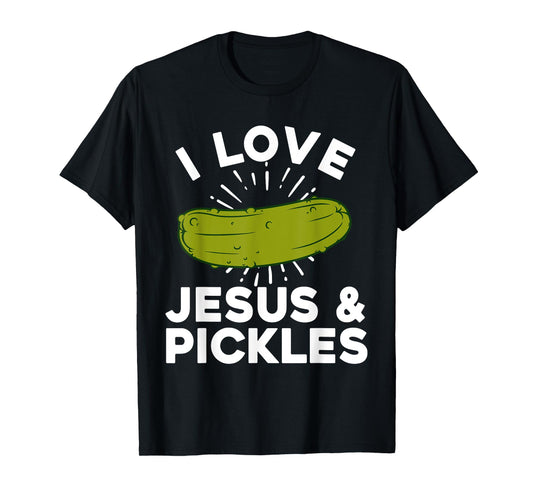 Cute Pickle Design For Men Women Kids Jesus Pickle Lovers T-Shirt