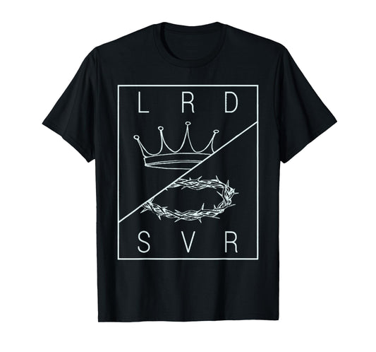 Vintage Jesus Is My Lord And My Savior Crown Graphic T-Shirt