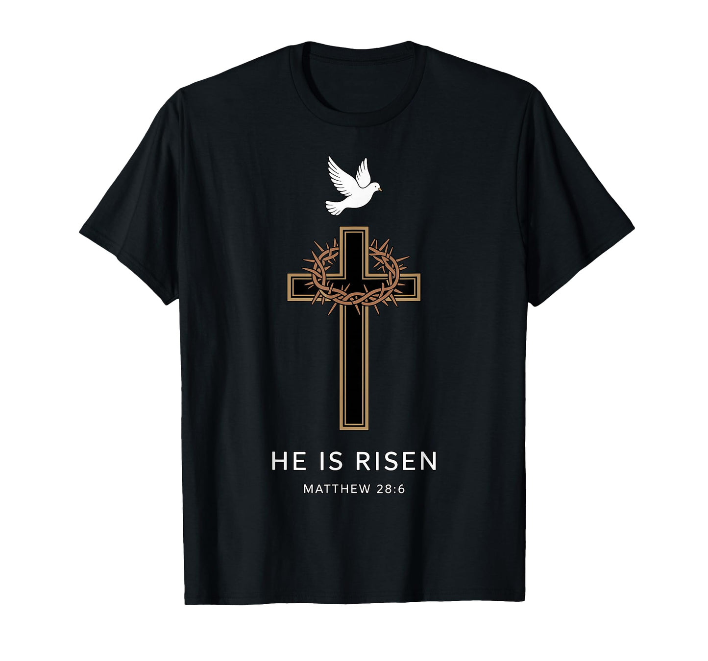 He is Risen Easter Christian Cross Faith T-Shirt