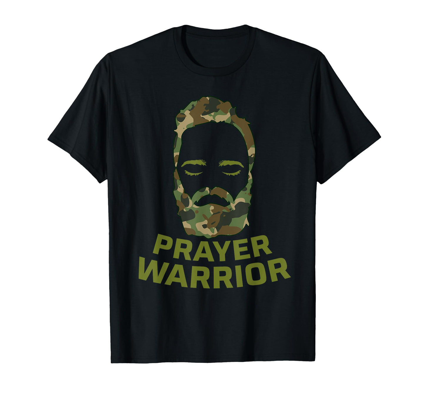 Prayer Warrior Men Camo God Jesus T-Shirt