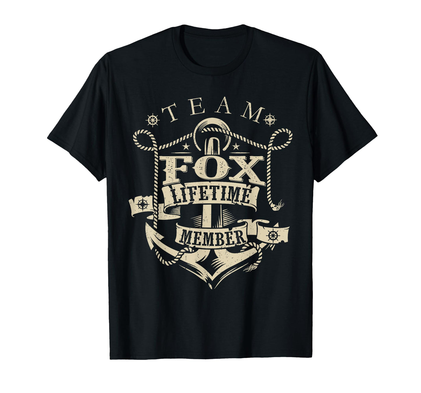 Team FOX Lifetime Member Vintage FOX Family Name T-Shirt