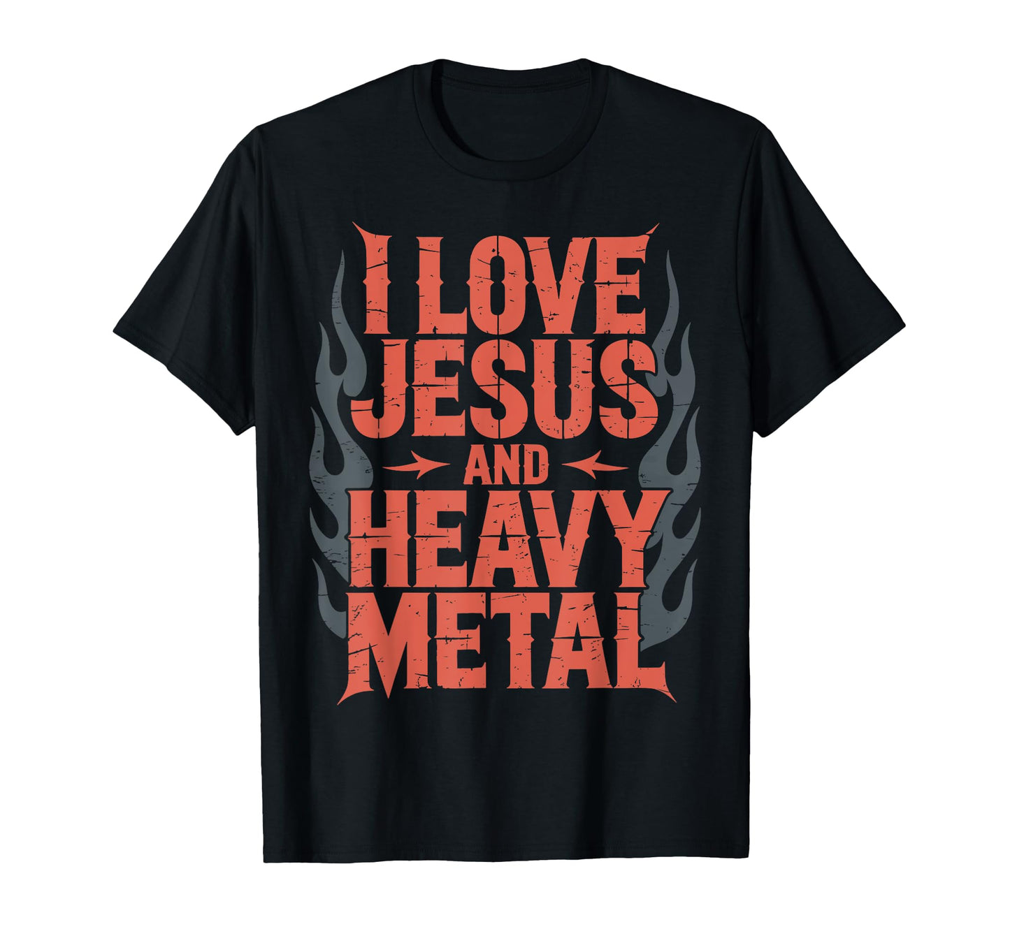 I Love Jesus And Heavy Metal T-Shirt
