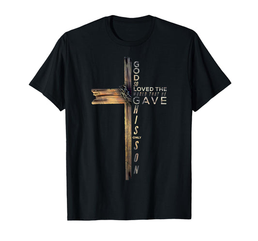 For God So Loved The World Christian John 3 16 Bible Verse T-Shirt