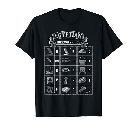Egyptian Hieroglyphics Ancient Egypt Alphabets T-Shirt