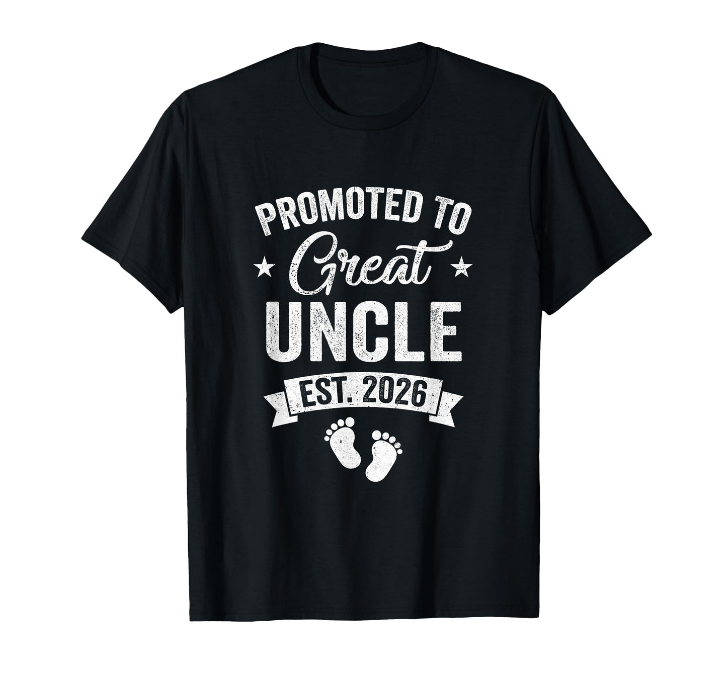 Promoted To Great Uncle Est 2026 Pregnancy Announcement T-Shirt