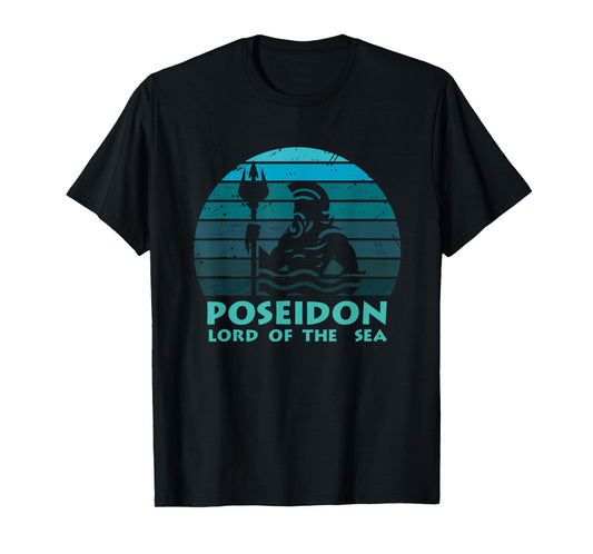 Poseidon Trident Greek Gods Lord Of The Sea T-Shirt