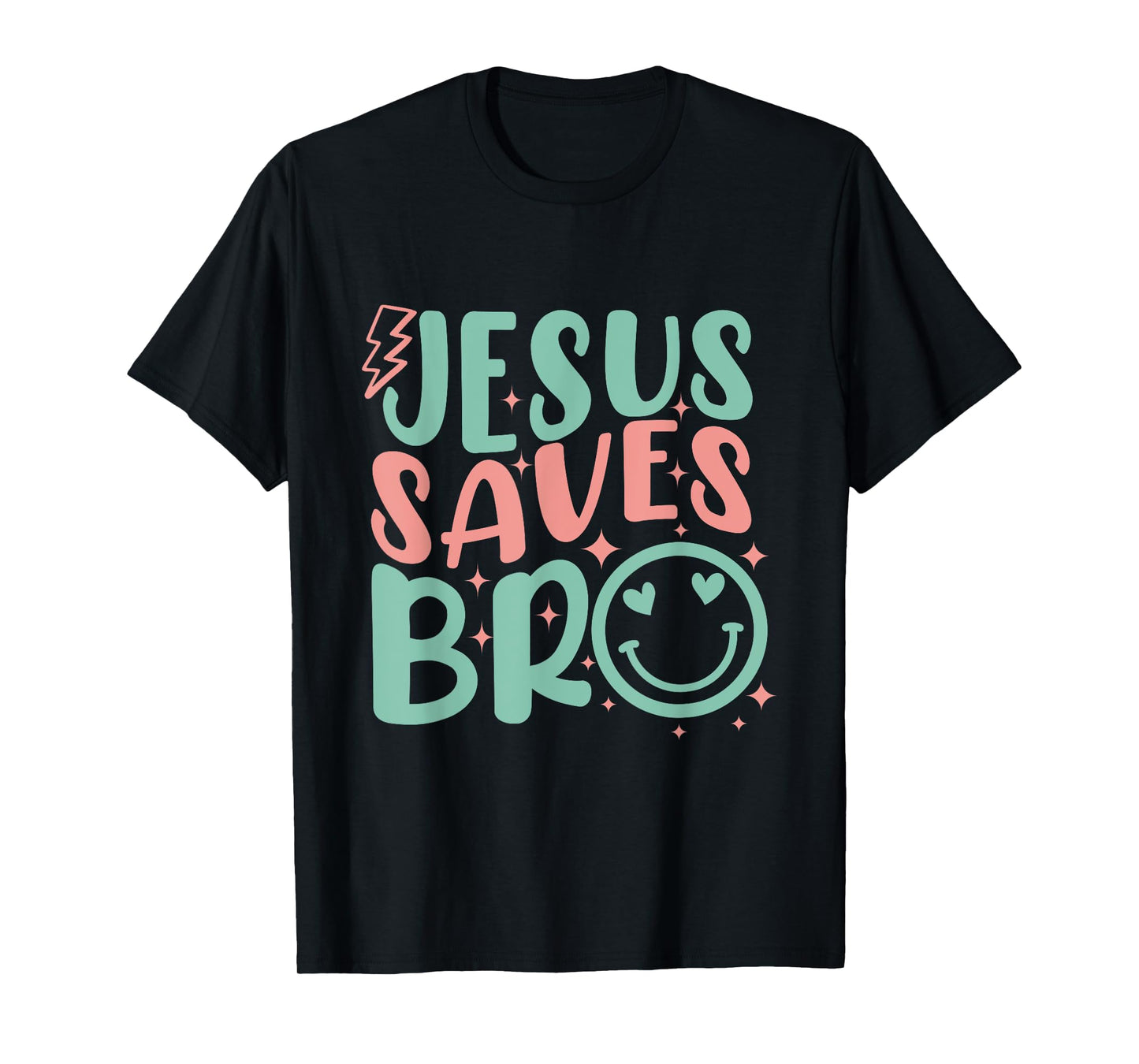 Jesus Saves Bro Retro Kids Christian Religious T-Shirt