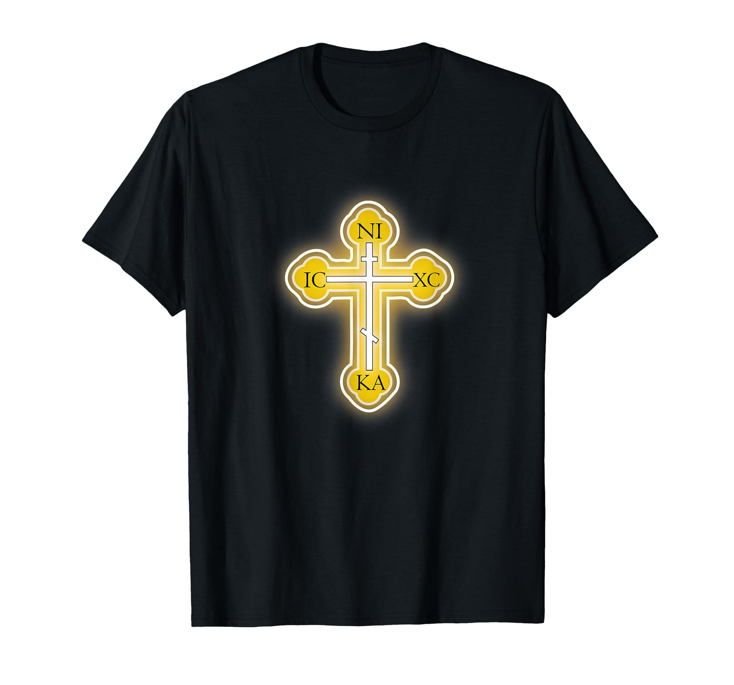 Russian Greek Christian Gift Easter Orthodox Cross T-Shirt