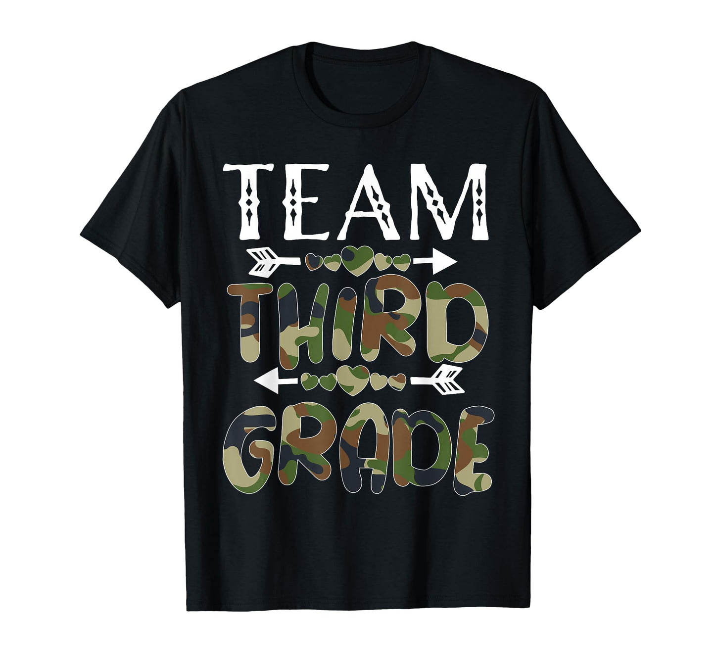 Team Third Grade Back To School 1st Day Camo Teachers T-Shirt