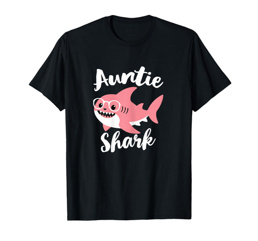 Auntie Shark Mother's Day Grandma Funny T-Shirt