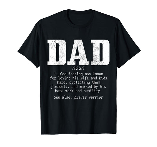 Christian Dad Religious Faith Bible Verse Father's Day T-Shirt