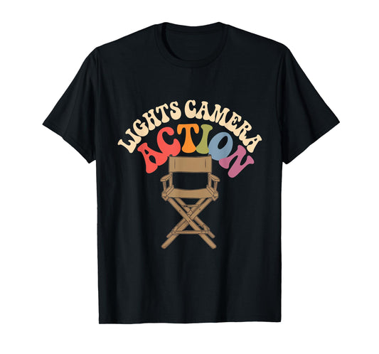 Director Film Crew Lights Camera Action Video Producer Quote T-Shirt