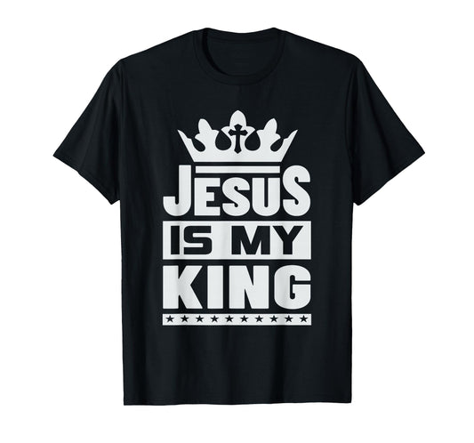 Jesus is My King – Bold Faith and Strength Design T-Shirt