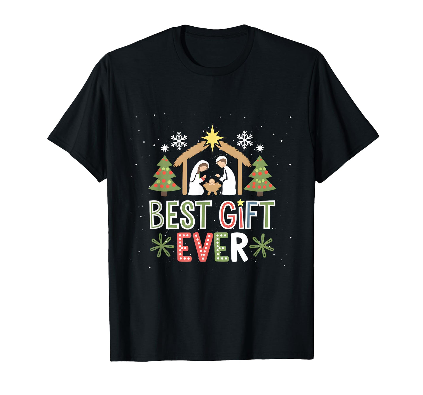 Nativity Christmas Jesus Christian Gifts T-Shirt