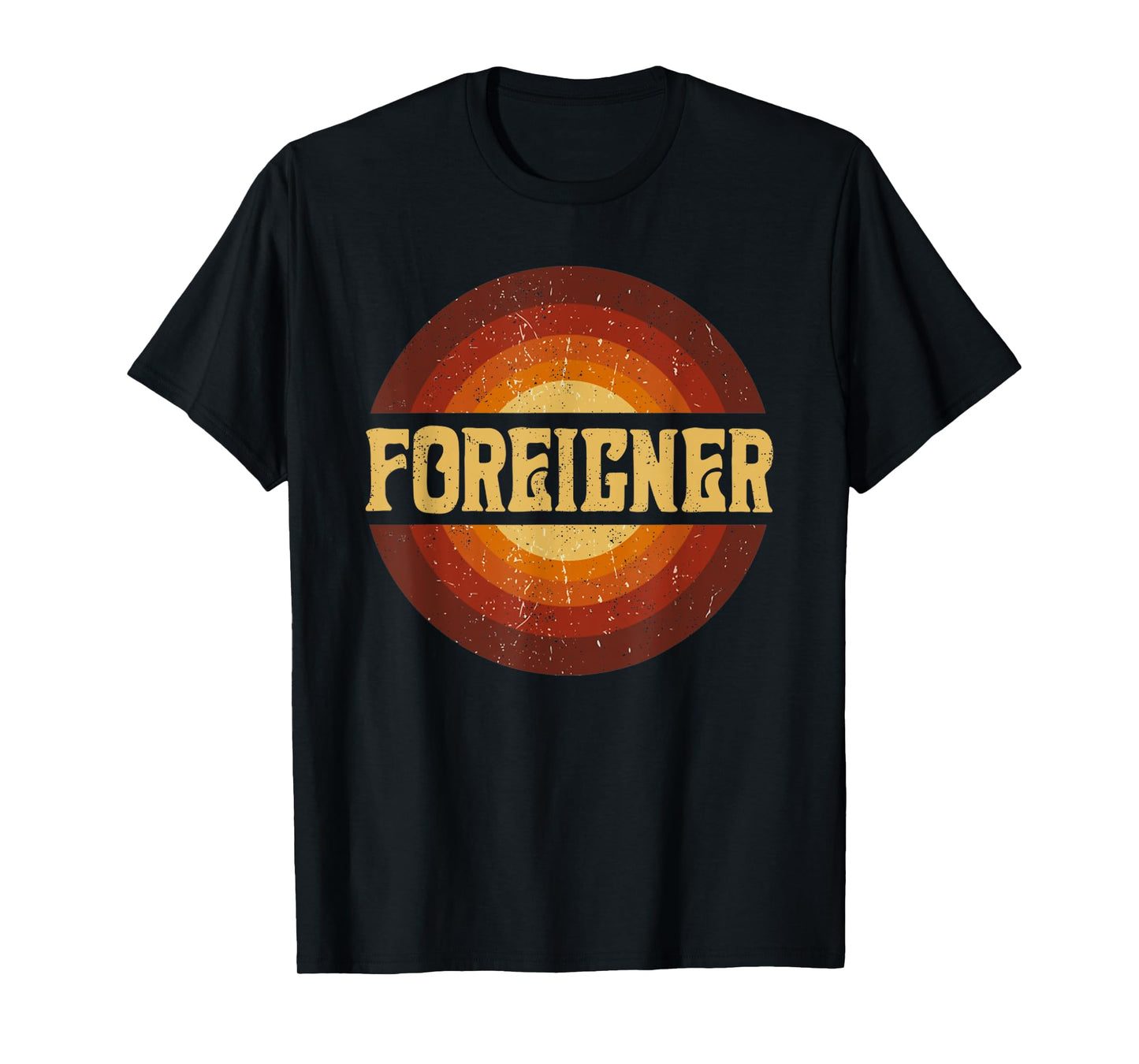 Proud To Foreigner Be Personalized Name Styles 80s Vintage T-Shirt