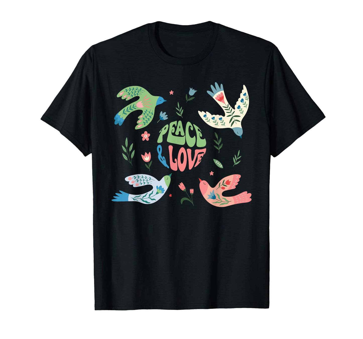 Groovy World Peace Day Peace Bird International Day of Peace T-Shirt