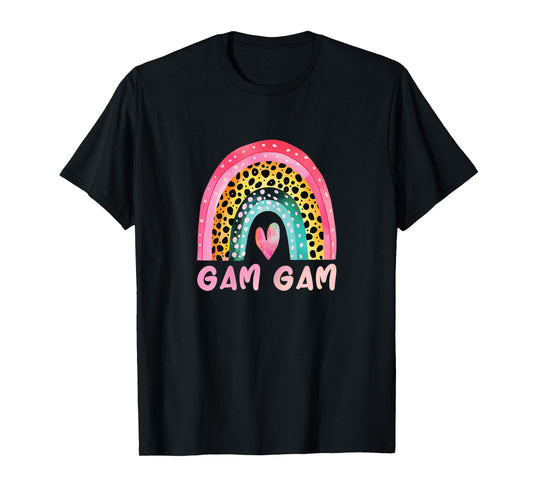 Gam-Gam Rainbow Mother's Day Love Cute Funny Grandma GamGam T-Shirt