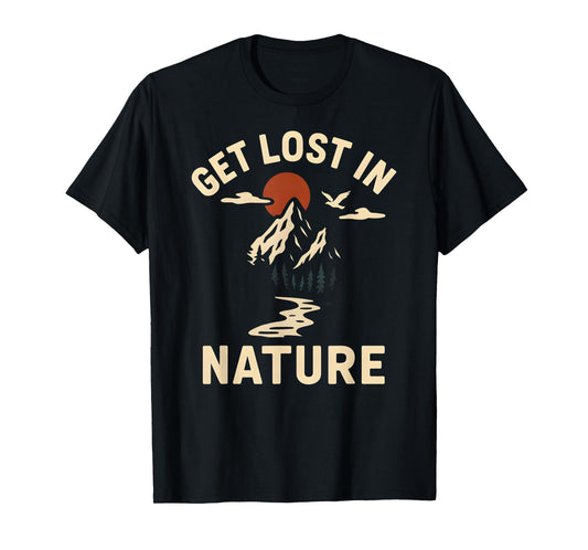 Creation Get Lost in Nature Vintage Mens Christian Religious T-Shirt