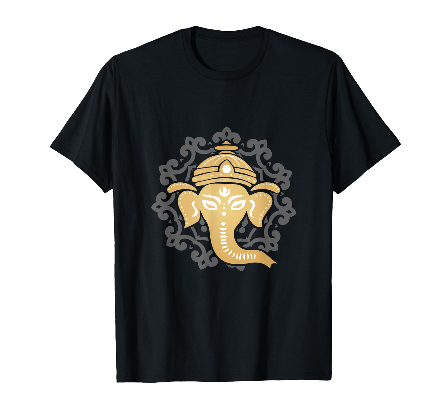 Yoga Mandala Elephant Hindus Dharma Chakra Hinduism T-Shirt