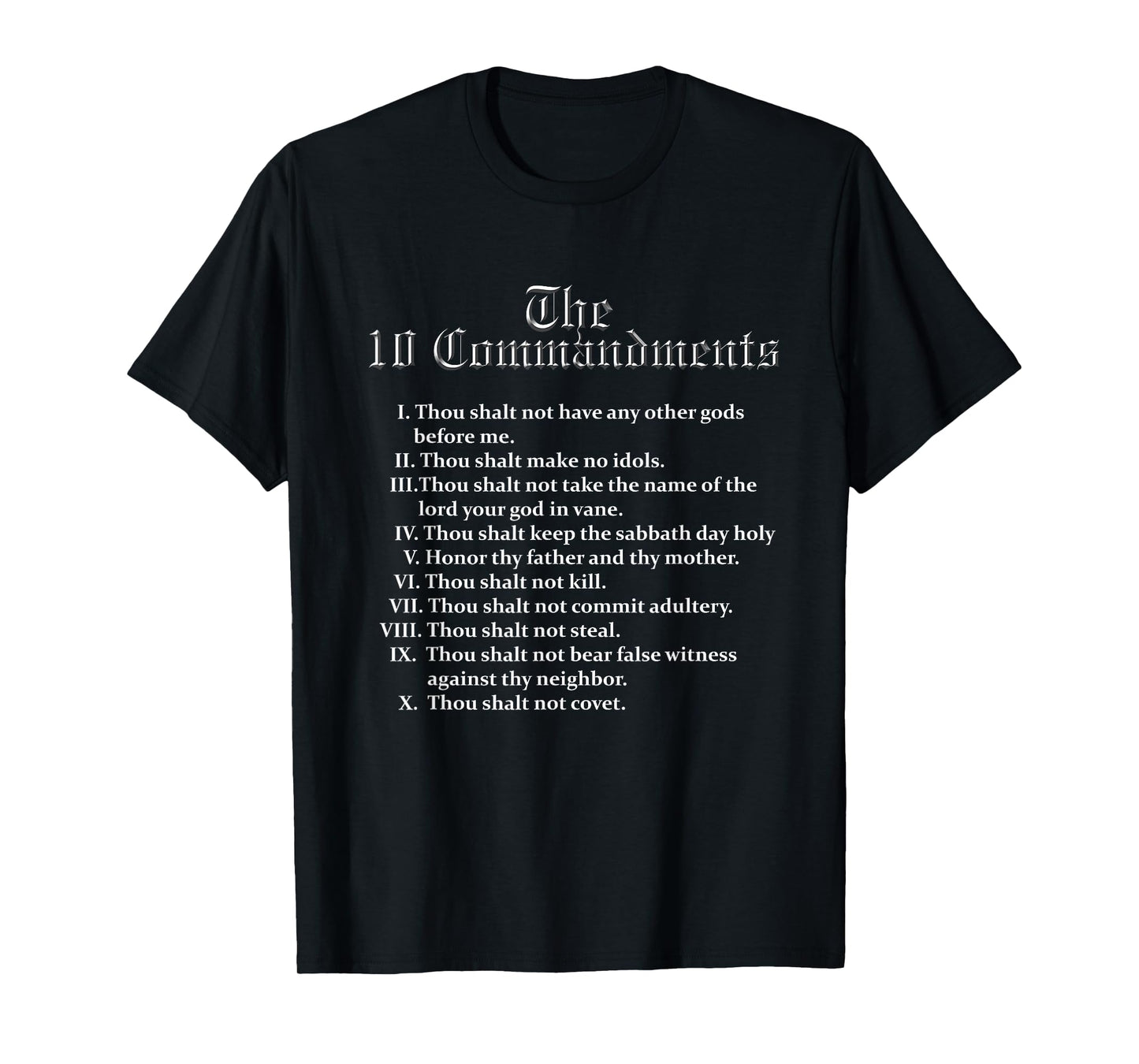 10 Commandments T-Shirt