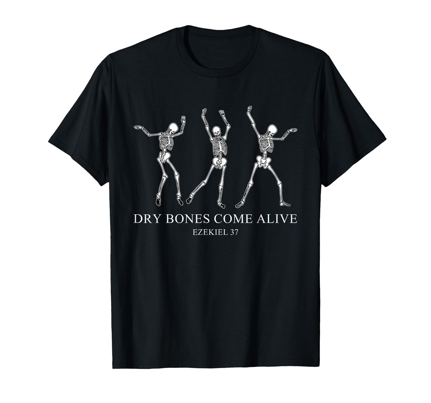 Retro Dry Funny Bones Come Alive Dancing Skeleton Halloween T-Shirt
