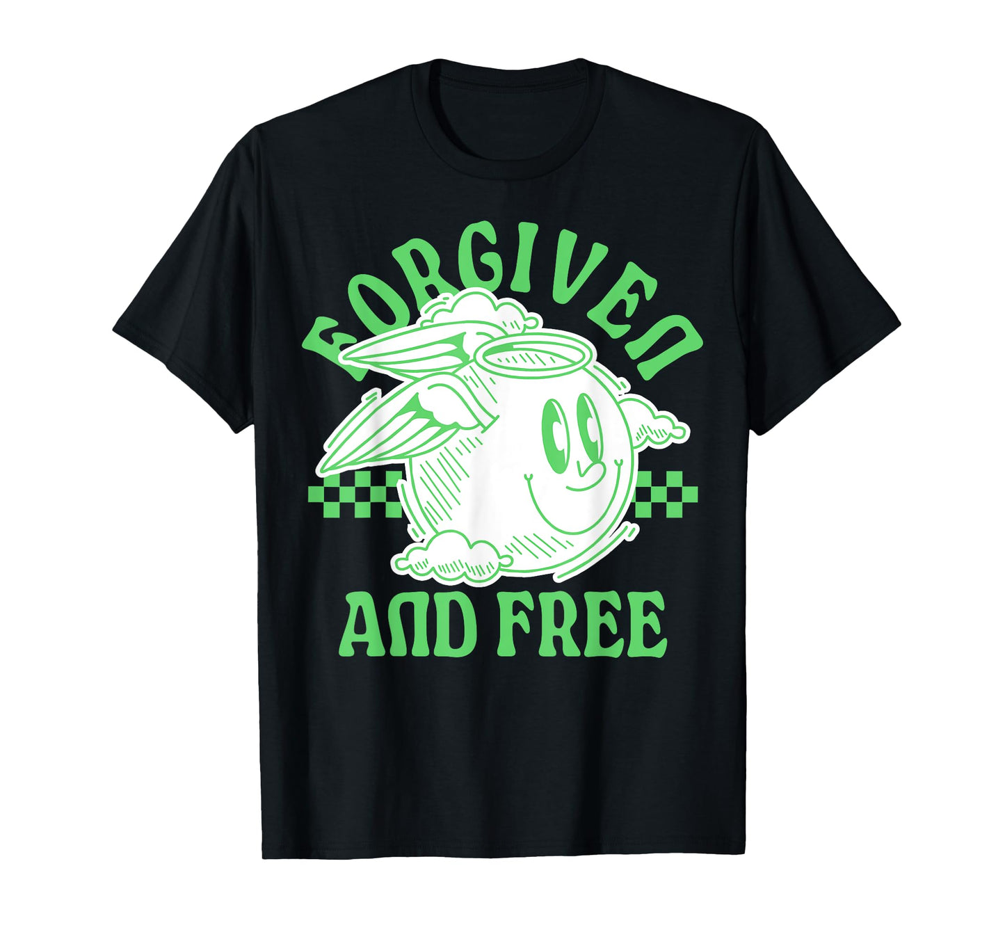 Forgiven and Free - Christian Bible Verse Faith T-Shirt