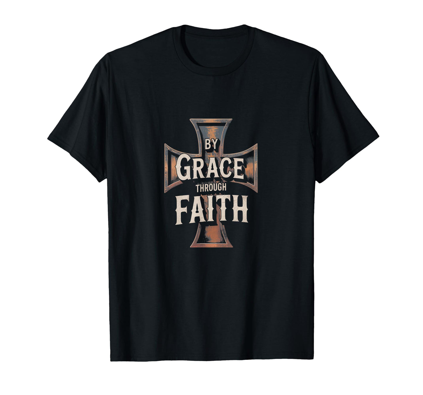 Faithful Grace Ephesians 2:8-9 Inspirational Tee T-Shirt