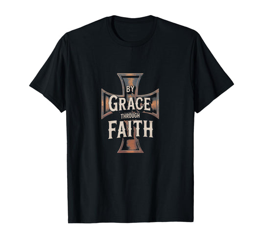 Faithful Grace Ephesians 2:8-9 Inspirational Tee T-Shirt