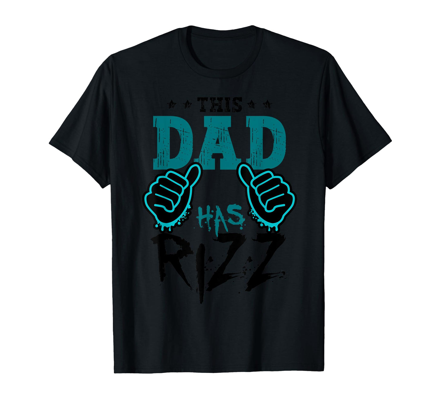 This Dad Has Rizz Meme Funny Rizzler Daddy Fathers Day T-Shirt