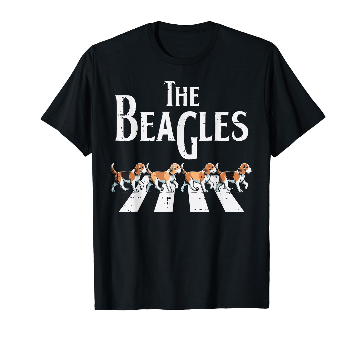 The Beagles Dogs Crossing Funny Saying Parody Men Women Kids T-Shirt