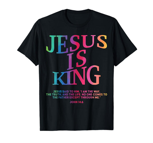 Toddler Boy Jesus Is King White Christian God Son Sister Mom T-Shirt