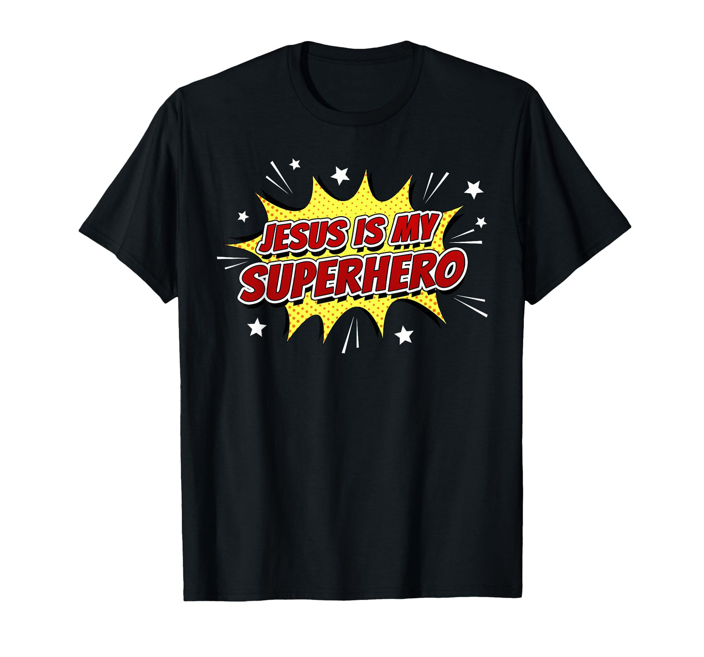 Jesus is My Superhero – Kids & Adult Christian Faith Comic T-Shirt