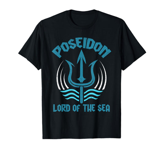 Poseidon Trident Shirt Lord of the Sea Greek God Symbol T-Shirt