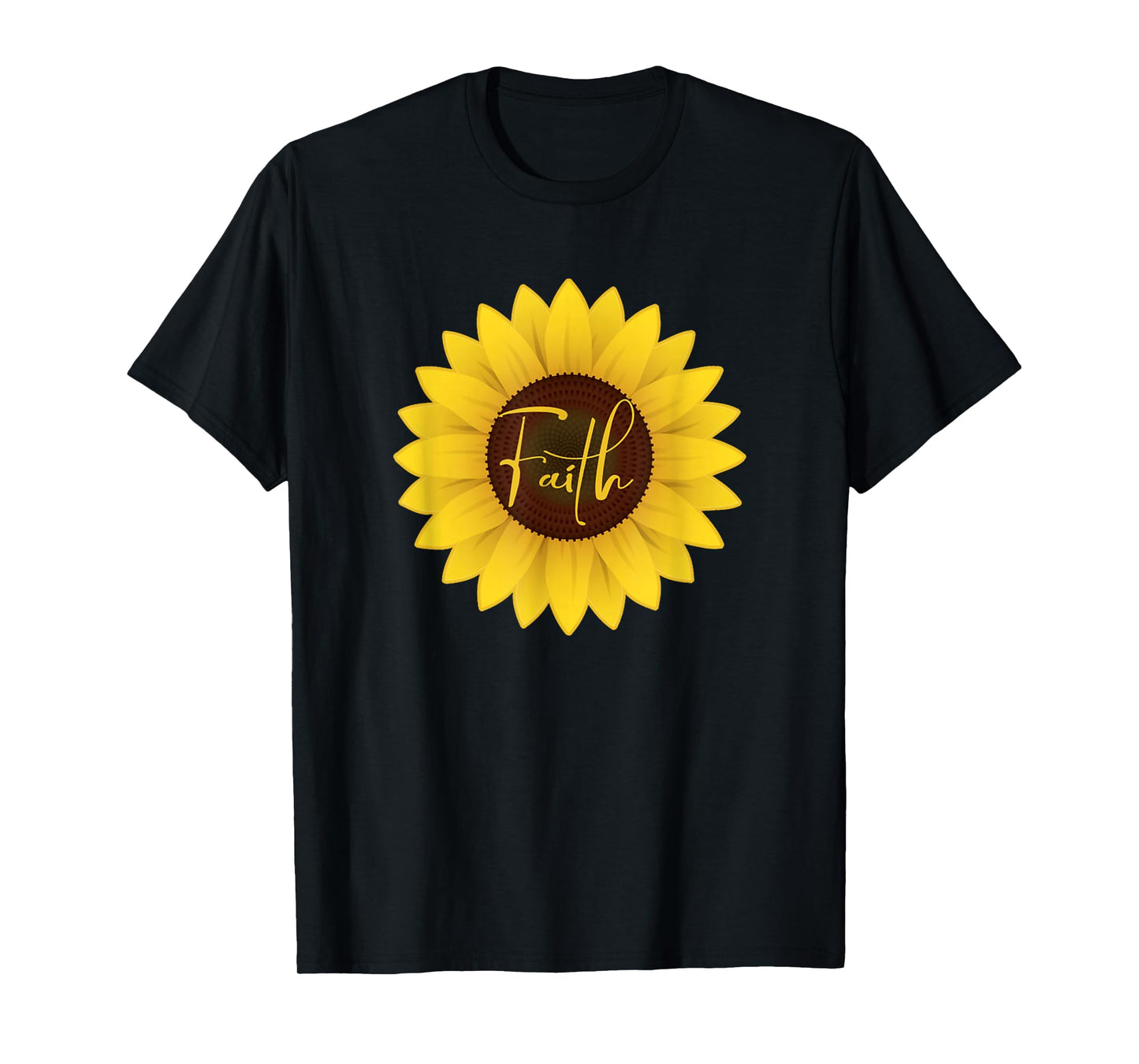 Funny Faith Christian Gift Sunflower for Women T-Shirt