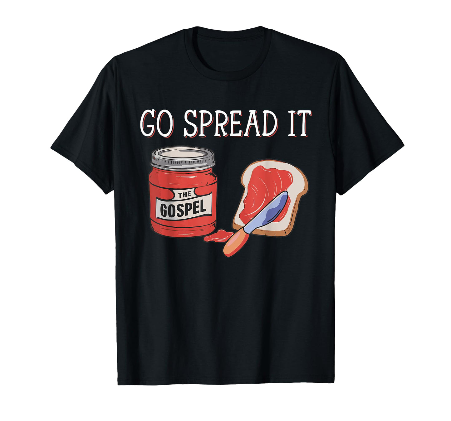 Go Spread It The Gospel T-Shirt, Small, Black