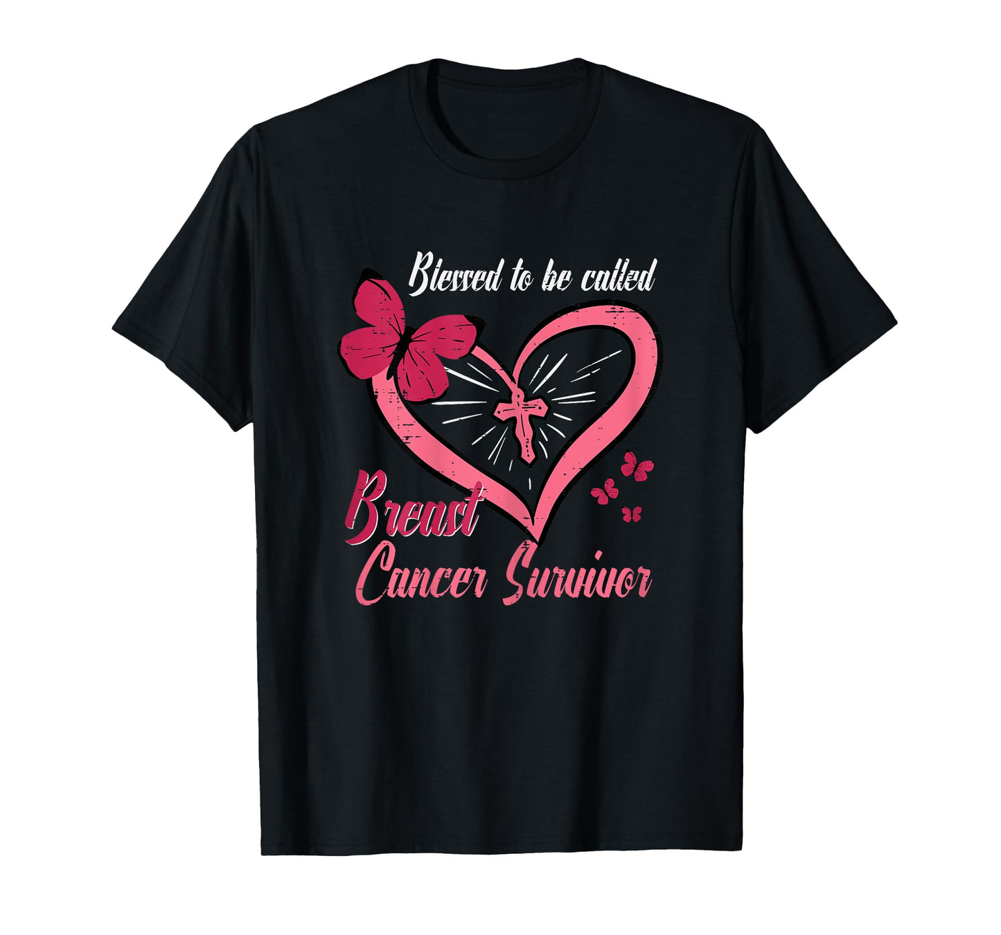 Blessed To Be Called Breast Cancer Survivor Christian Women T-Shirt