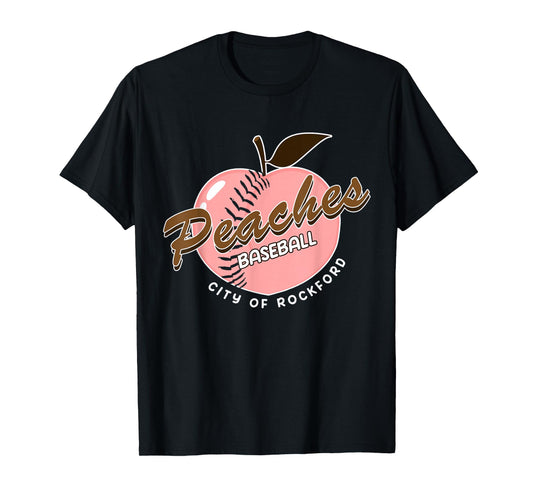 Rockford Peaches Classic Baseball For Men Women Boys T-Shirt