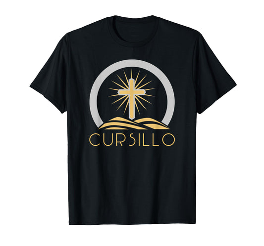 Cursillo Radiant Cross on Hill T-Shirt