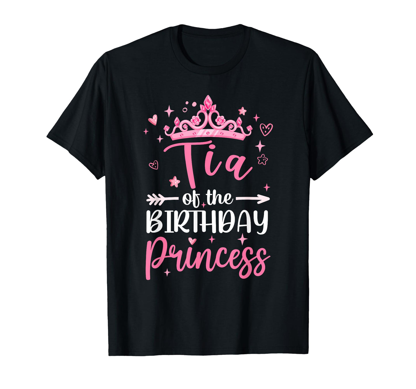 Tia Of The Birthday Princess Birthday Girl Kid Family T-Shirt