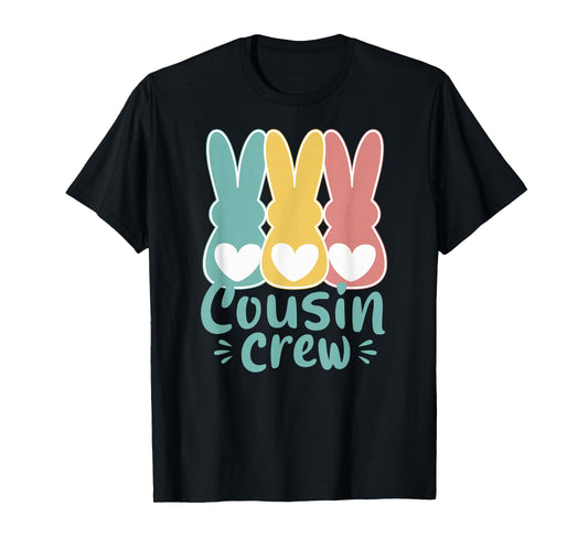 Easter Cousin Crew Squad Family Matching Bunnies Toddler Kid T-Shirt